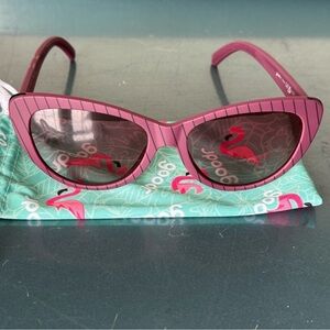 Goodr Glam G limited edition Cherry pinstripe Cat-Eye Sunglasses